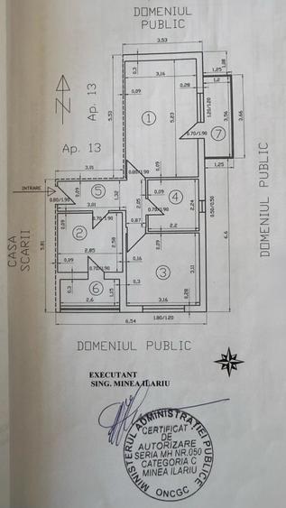 Apartament cu 2 camere decomandat în Central