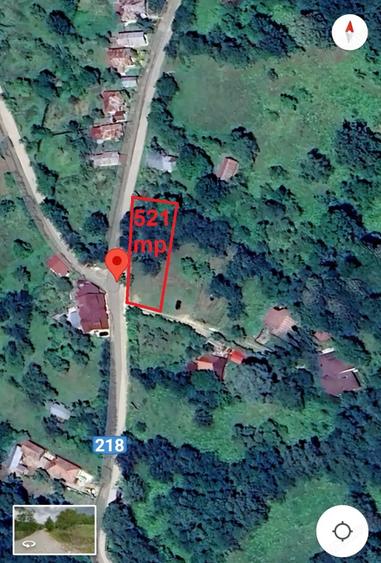 Teren de 521 mp, în Cosmina de Sus