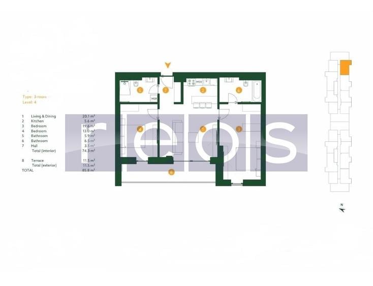 VANZARE 3 CAMERE 75MP | IVY RESIDENCE | MOBILAT-UTILAT | VEDERE PADURE - 14