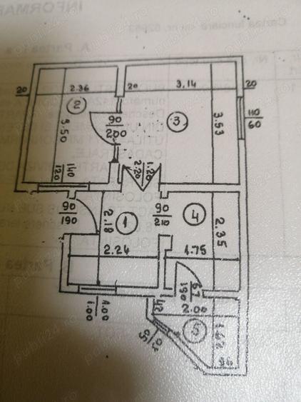 Casă cu 2 camere cu Teren 30 Mp în Central