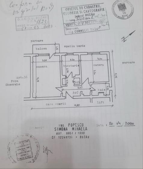 Apartament cu 2 camere decomandat în Unirii Sud