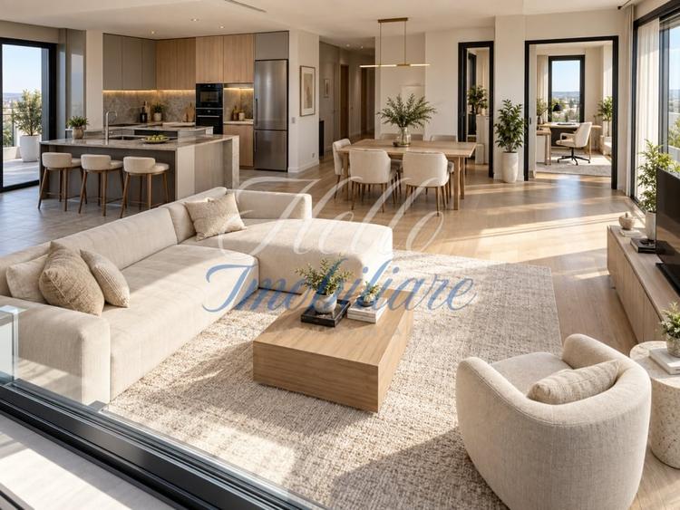 Penthouse cu 5 camere semidecomandat în Florești