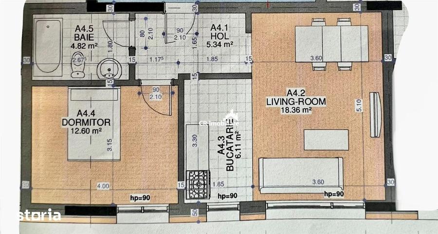 Apartament cu 2 camere decomandat în Străulești
