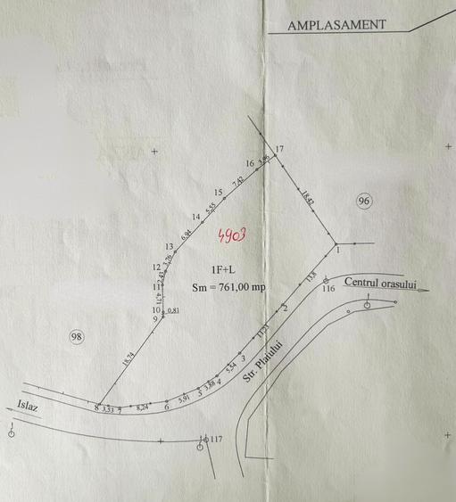 Teren de 761 mp, în Exterior Vest