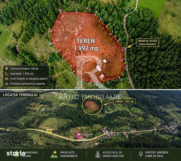 Teren de 1992 mp, în Budureasa