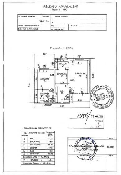 Apartament cu 2 camere decomandat, mobilat în Carol Davila
