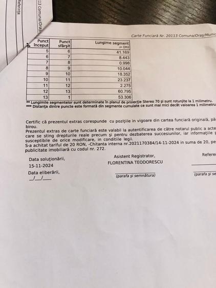 Teren de 3392 mp, în Valea Nucului
