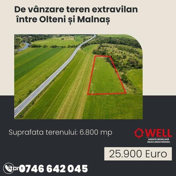 Teren de 6800 mp, în Bodoc