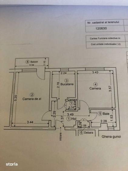 Apartament cu 2 camere în Blejoi
