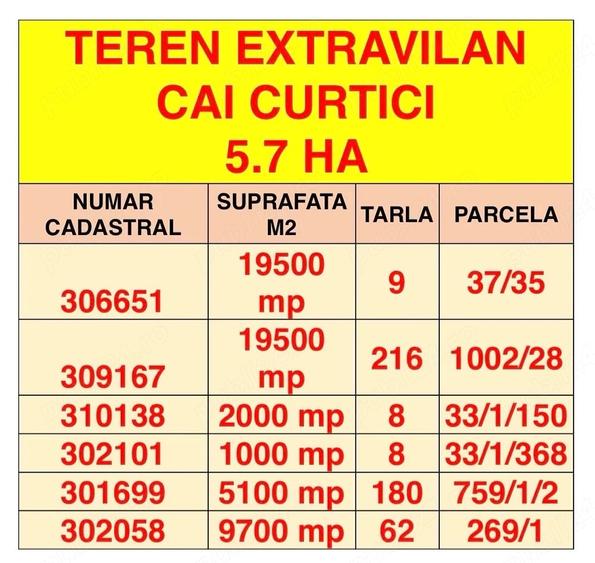 Teren de 57000 mp, în Central