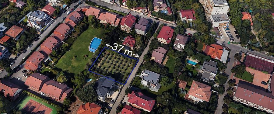 Teren Construcții intravilan de 1000 mp, în Pipera