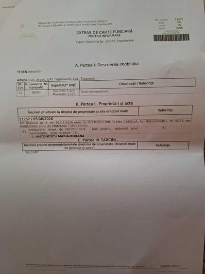 Spațiu comercial, în Țigănești