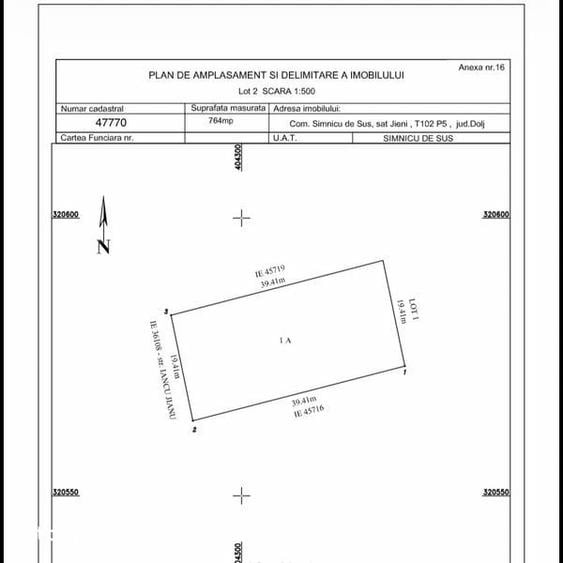 Teren Intravilan 764 Mp - Asfalt - Dudovicesti - Simnicul de sus - 1