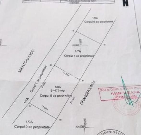 Teren Construcții extravilan de 475 mp, în Coșoveni