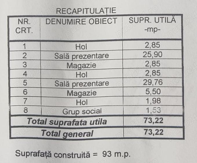 Spațiu comercial, de 73 mp, în Durău