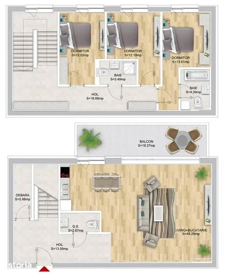Apartament cu 4 camere în Central