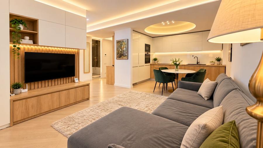 Apartament cu 3 camere decomandat, mobilat în Pipera