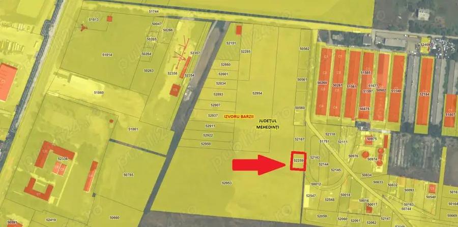 Teren intravilan de vanzare Halanga 500 mp, pozi?ie excelenta in zona industriala - 2