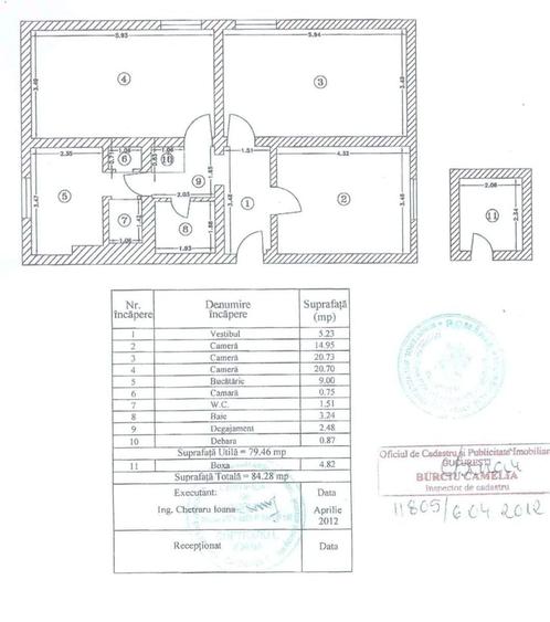 Apartament cu 3 camere decomandat, mobilat în Vatra Luminoasă