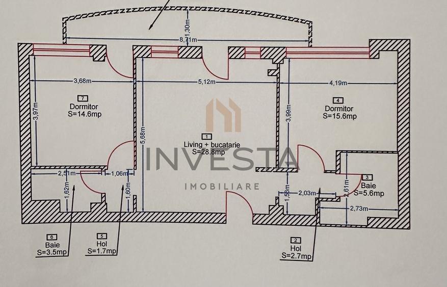 3 camere/Parcare individuală/21 Decembrie/Zona Hotel Hilton - 10