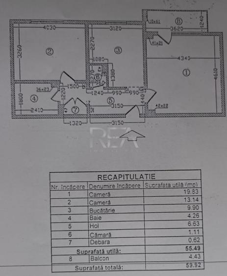 Apartament cu 2 camere decomandat în Barbu Văcărescu