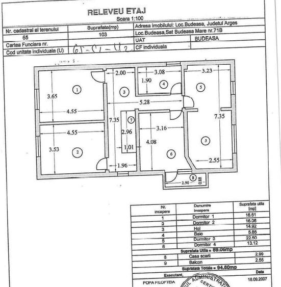 Casă individuală cu 6 camere cu Teren 436 Mp în Budeasa Mare