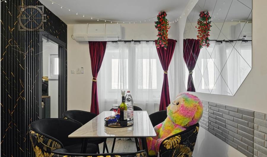 Apartament cu 3 camere semidecomandat, mobilat în Berceni