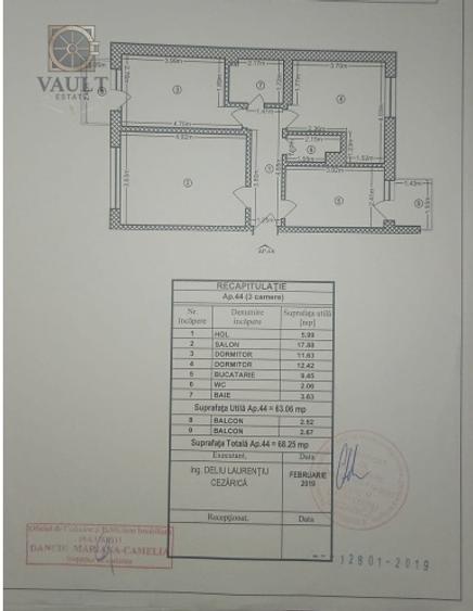 Apartament cu 3 camere decomandat, mobilat în Viilor