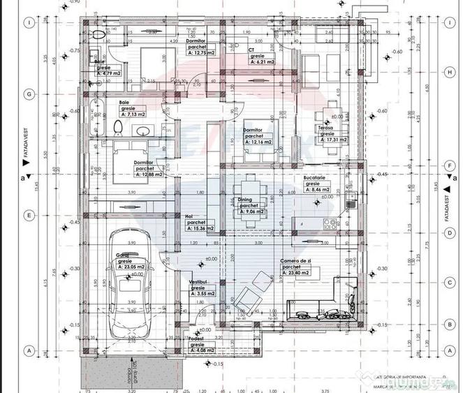 Casă cu 7 camere cu Teren 892 Mp în Est
