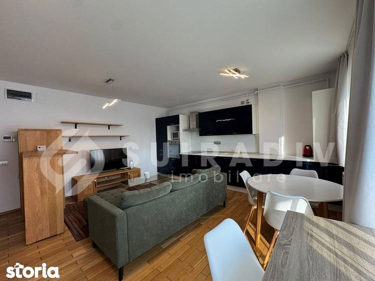 Apartament cu 2 camere semidecomandat, mobilat în Între Lacuri