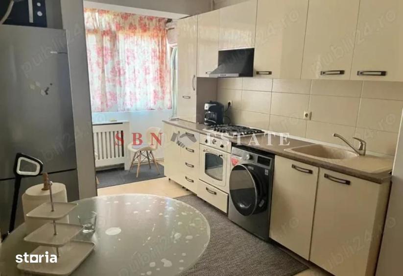 Apartament cu 3 camere semidecomandat, mobilat în Crângași