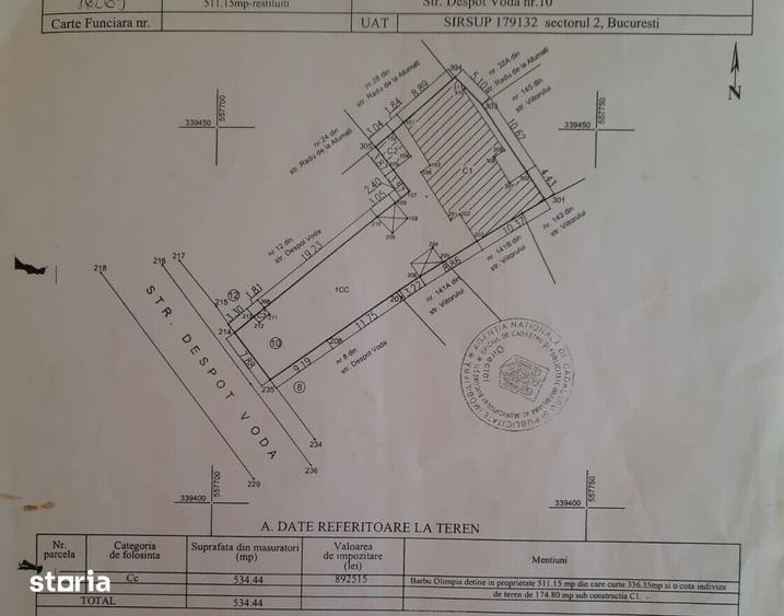 Teren de 511 mp, în Ștefan cel Mare