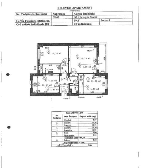 Apartament 3 camere Tineretului | 2 Bai | Teava de gaz |Metrou 3 min - 1