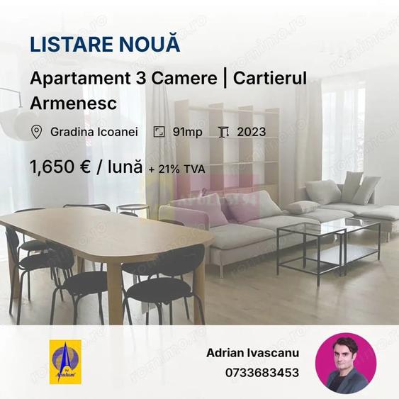 Apartament 3 Camere | Imobil Boutique 2024 | Cartierul Armenesc - 7