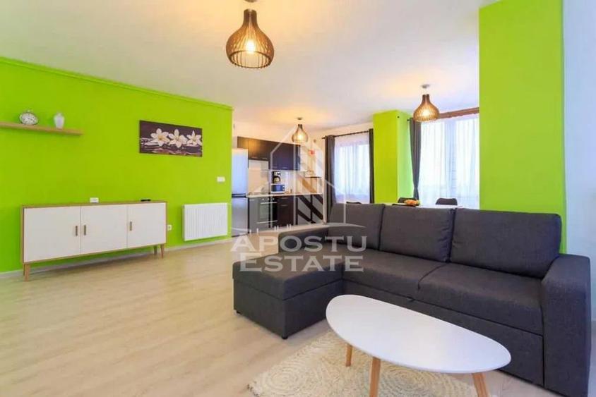 Apartament cu 2 camere semidecomandat, mobilat în Torontalului