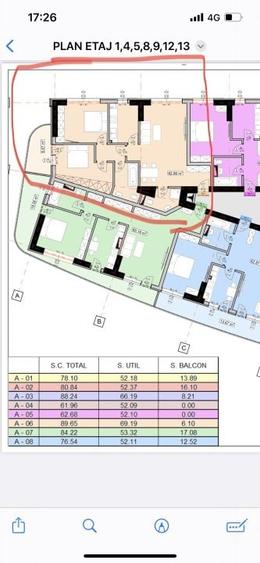 Apartament cu 3 camere decomandat în Tomis Nord
