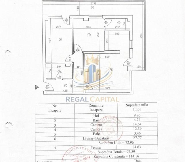 Apartament cu 3 camere decomandat în Dămăroaia