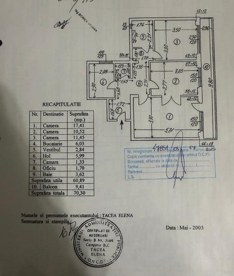 Apartament cu 3 camere decomandat în Drumul Taberei