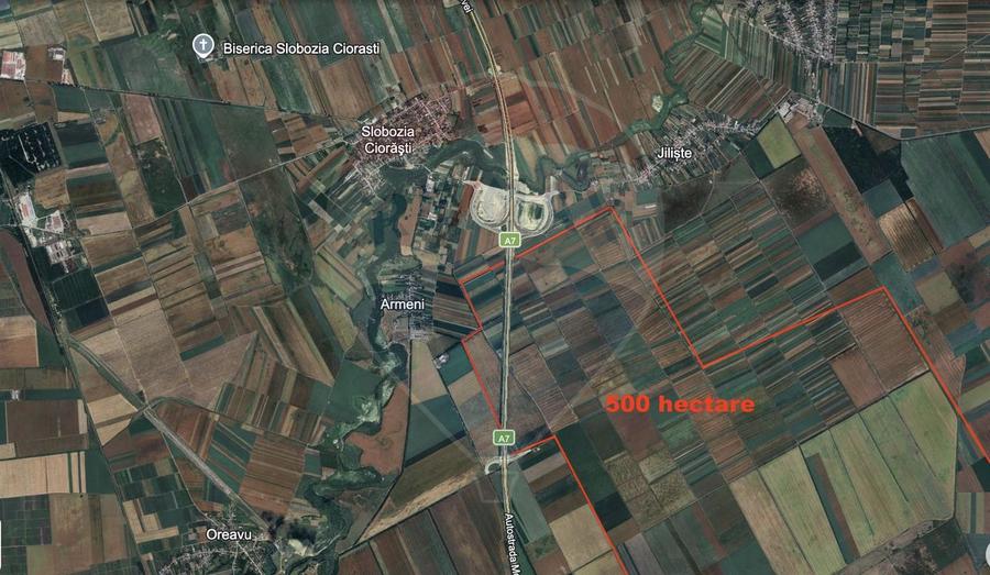Teren agricol extravilan de 5000000 mp, în Slobozia Ciorăști