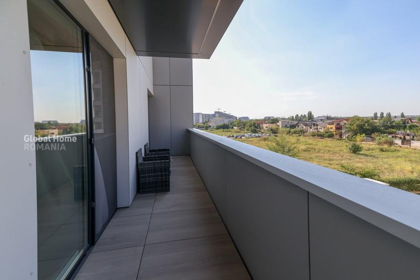 Apartament cu 2 camere semidecomandat, mobilat în Pipera