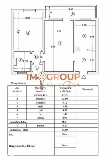 Podu Ros - Bloc Fara Risc - Etaj Intermediar - Apartament Cu 2 Camere - 8
