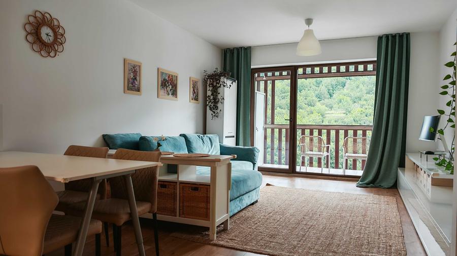 Apartament cu 2 camere semidecomandat în Noua