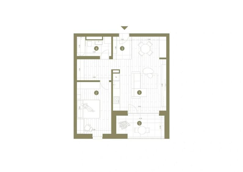 Apartament cu 2 camere în Centrul Istoric