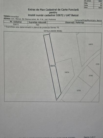 Teren de 1500 mp, în Central