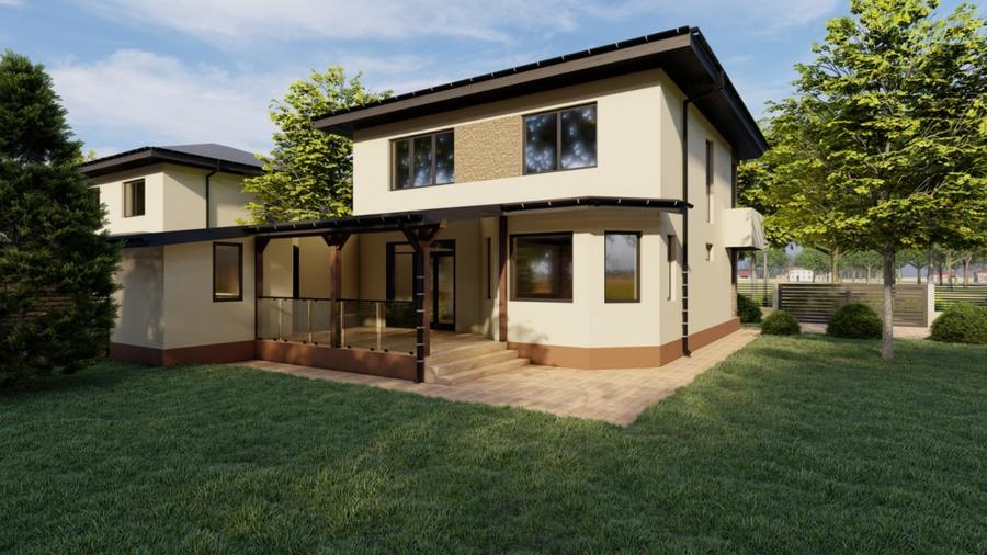 Casă individuală cu 5 camere cu Teren 650 Mp în Otopeni