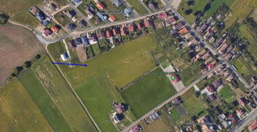 Teren Construcții intravilan de 500 mp, în Nazna