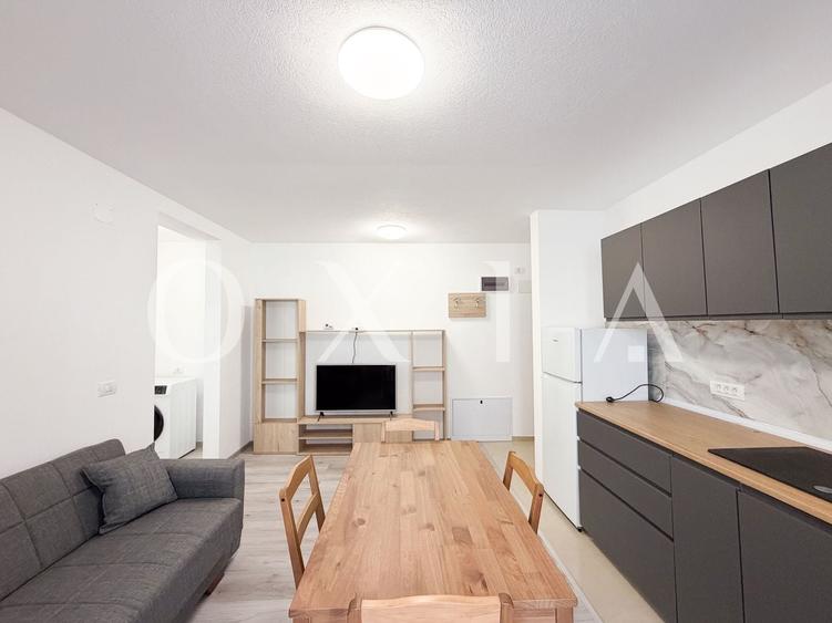 Apartament cu 2 camere semidecomandat, mobilat în Giroc