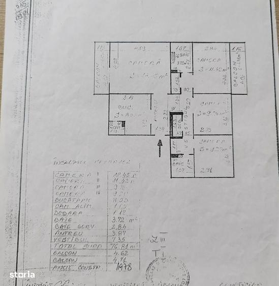 Apartament cu 4 camere în Est