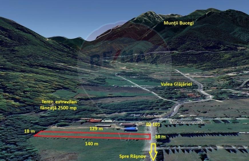 Teren agricol extravilan de 2500 mp, în Glăjărie