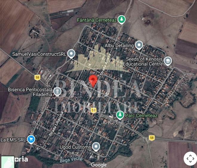 Teren de 837 mp, în Central